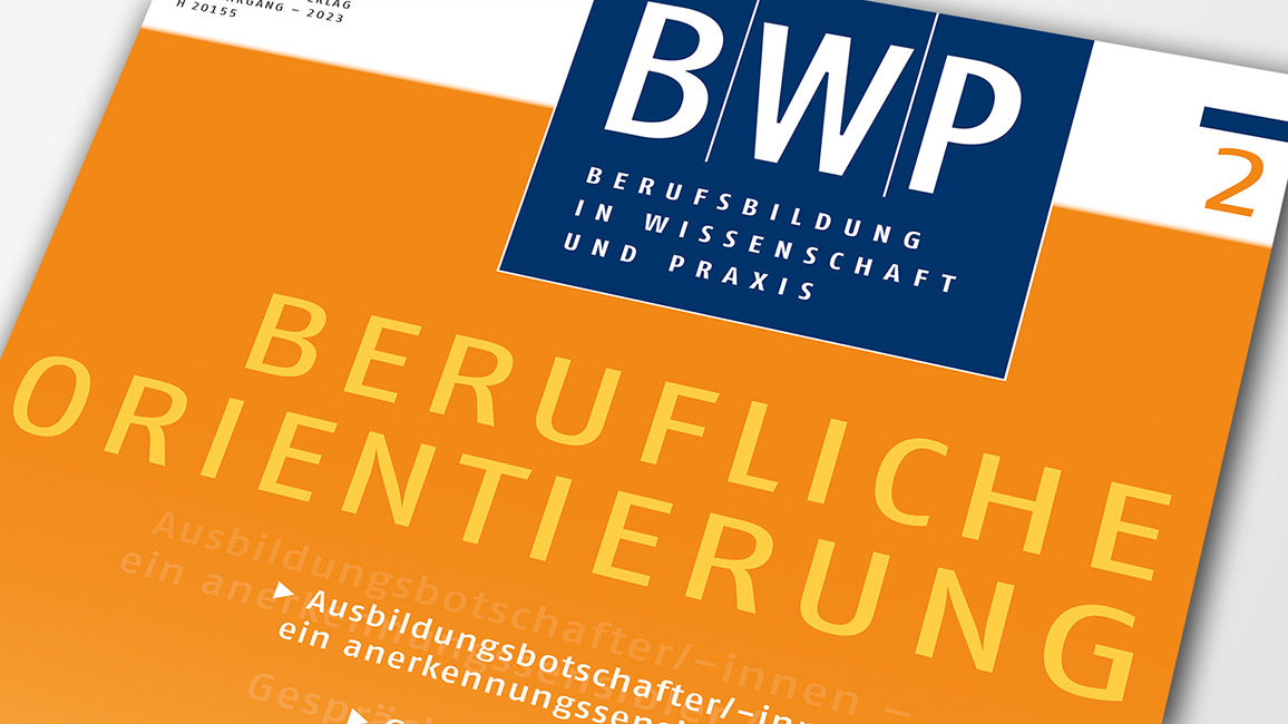 Cover der Zeitschrift BWP ("Berufsbildung in Wissenschaft und Praxis")